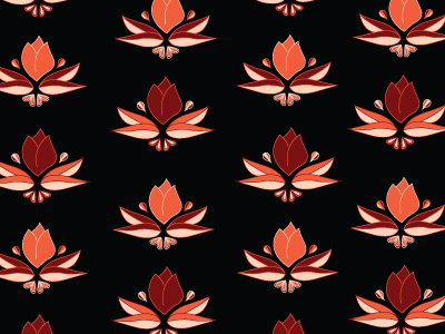 Lash flowers illustrator pattern