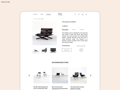 Web design for furniture online store design graphic design ui ux