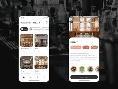 Restaurant booking App app branding design graphic design ui ux