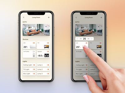 Smart Home APP UI - Interactions