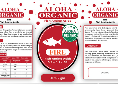 Aloha Organic Sticker app banner branding design graphic design icon illustration logo sticker ui ux vector