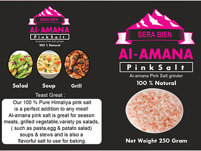 Al Amana Pink Salt 3d adobephotoshop animation app branding cover design design graphic deisgning graphic design icon illustration illustratror logo motion graphics packing sticker ui ux vector