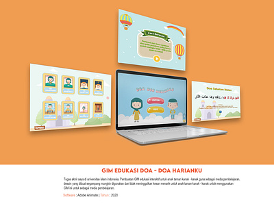 GIM Edukasi Doa - Doa Harianku education game game art game design illustrator ui ux