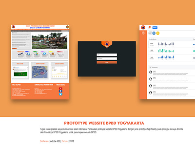 Prototype Website BPBD Yogyakarta design illustrator prototype