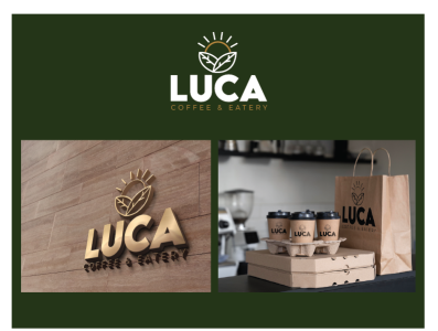 LUCA COFFEE & EATERY branding design illustration illustrator logo vector
