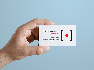 Asinovsky business card card clean design editorial logo minimal mockup photo photograph typography