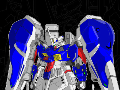 GP-02XZ Gundam Psychotic anime design fanart gundam illustration illustrator japan manga mecha