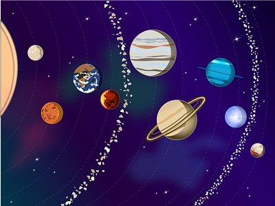Cosmo adobe illustrator art design flat graphic design illustration illustrator minimal planets cosmos