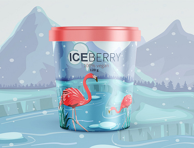 Ice cream adobe illustrator art branding design graphic design ice illustration illustrator minimal