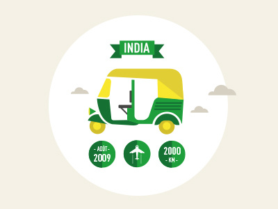 Travel_02 :: India france icon india manioc rickshaw travel vehicle