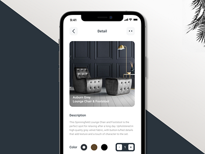 Luxury Furniture Shop App - UI Design