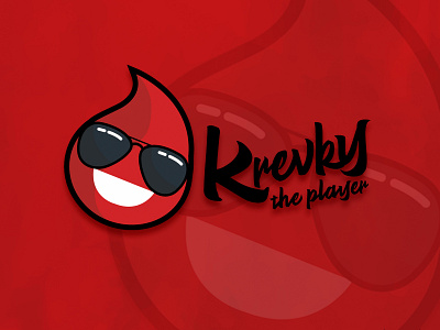 Krevky the player - streamer logo branding design illustration logo streamer vector