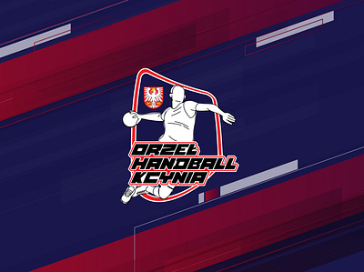 ORZEŁ HANDBALL KCYNIA design handball logo vector