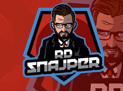 RD SNAJPER - streamer mascot logo design illustration logo mascotlogo streamer