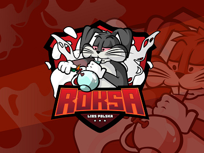 ROKSA - gaming team mascot logo design gaming illustration logo mascotlogo streamer vector