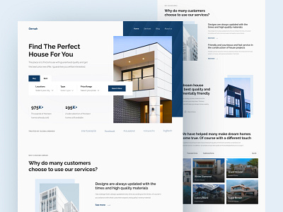 Oemah - Real Estate Landing Page