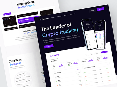 Crypting - Landing Page Crypto Tracking