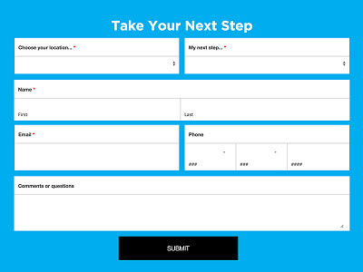 Simple Contact Form contact form form ui web design