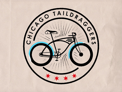 Chicago Taildraggers badge bicycle bicycle club bike chicago chicago taildraggers logo patch vintage vintage bicycle
