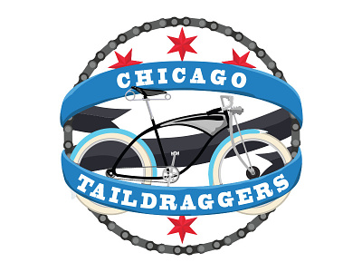 Taildraggers Logo bicycle bike club bikes chicago chicago taildraggers logo taildraggers