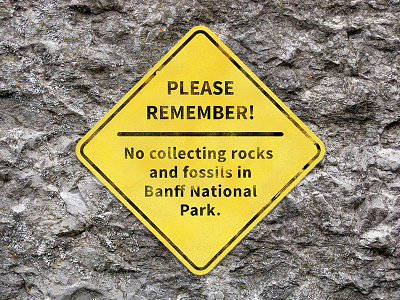 Disclaimer caution disclaimer rocks sign ui warning