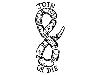 Join or Die for the benjamins illustration join or die political cartoon snake vector