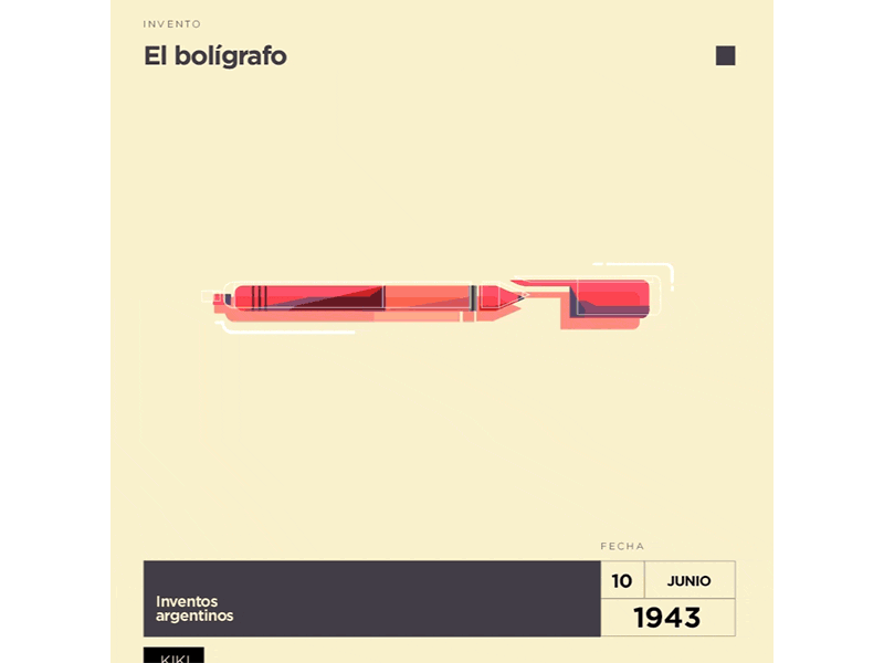 Boligrafo animation gif invention pen