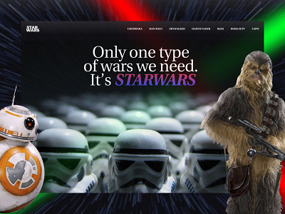 Star wars against wars. But not all of them (concept) ui ux ux ui ux ui designer web app website
