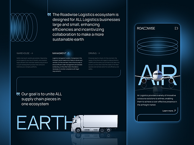 Roadwise - Logistics company website concept