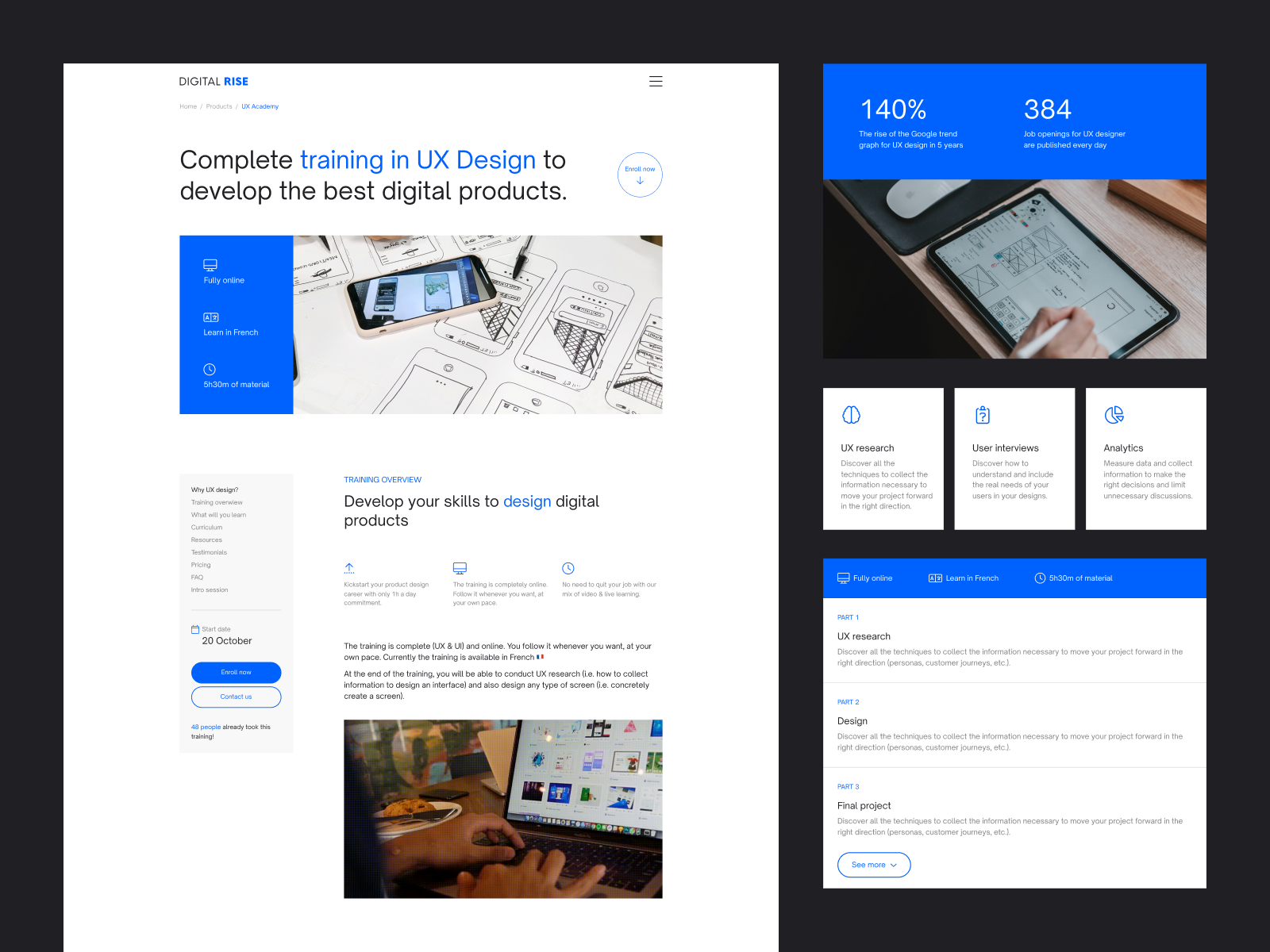 Minimalistic product page design - UX training by Marie Dyachenko on ...