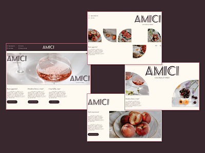 Amici Editorial Web Design branding graphic design logo webdesign website