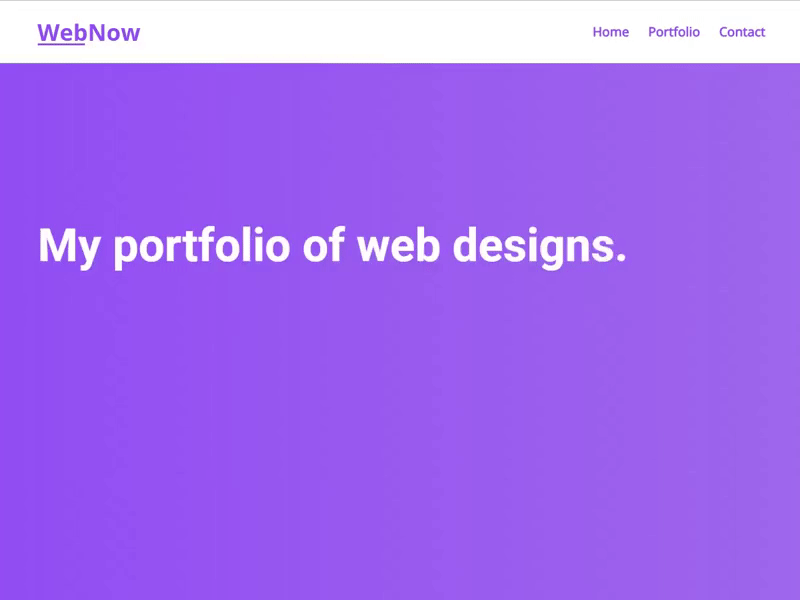 WebNow Portfolio clean ui modern design portfolio sleek website ui design web design webdesign website portfolio
