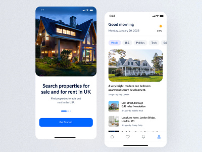 Real estate App UI design