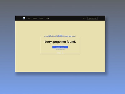 #8 404 Page #DailyUI 404 app challenge dailyui design error pagenotfound ui ux website