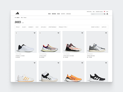 Shoe Website (Adidas)