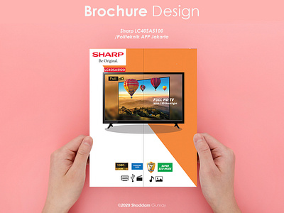 Brochure cover design for Sharp Indonesia