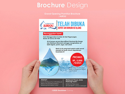 Grand Opening Brochure Design for AIRQU app branding design icon illustration logo tshirt design typography ui ux vector
