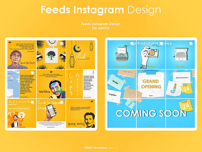 Feeds Instagram Design For Joint.ly company app branding design icon illustration logo tshirt design typography ui ux vector