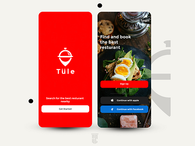 Tule (Resturant Locator) app dailyui design figma food landing design landingpage ui uiux ux web