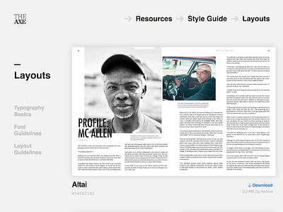 Layout Download Center for School Newspaper design download newspaper page responsive school ui ux web
