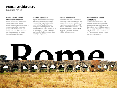 Printout on Roman Architecture