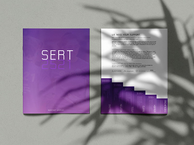 Sponsor Packet for SERT 2521 paper purple purple gradient sponsor stepping graph