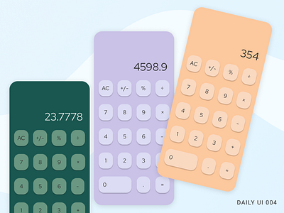 Daily UI 004 - Calculator