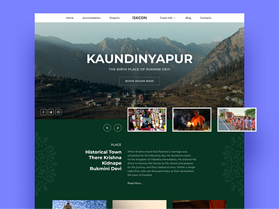 Kaundinyapur Village website design figma graphic design ui village web web site