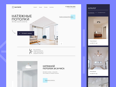 Ceiling Landing Page