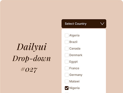 Dailyui_dropdown_#027 dailyui design dropdown figma