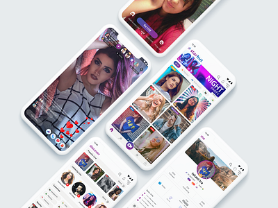 Starhut-A live streaming and entertainment platform app design app bigo bigo app bigo live graphic design likee likee app live live streaming app live streaming app design mobile app tiktok tiktok app ui ux