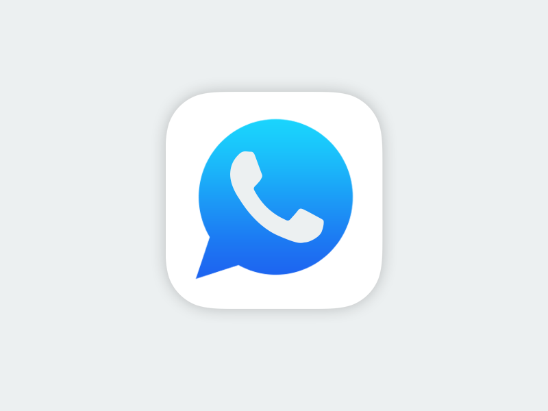 blue whatsapp messenger