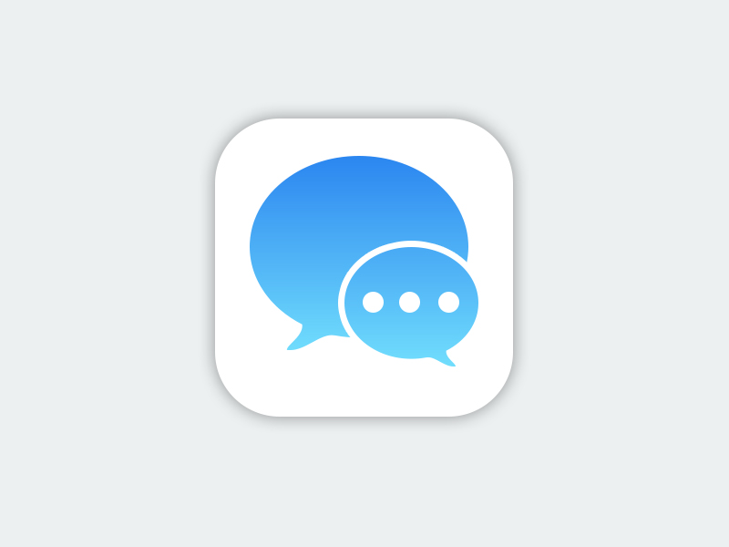 iMessage Icon | iOS8 by Christian Heeren on Dribbble