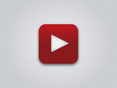 Simple YouTube iOS Icon google icon ios iphone simple ui vector youtube